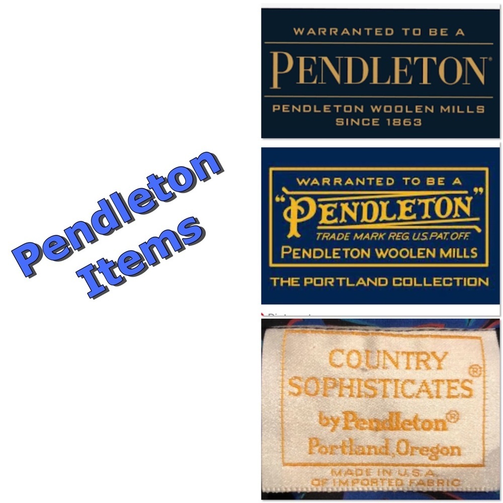 Nothing for sale in this listing! Separator signage for Pendleton items